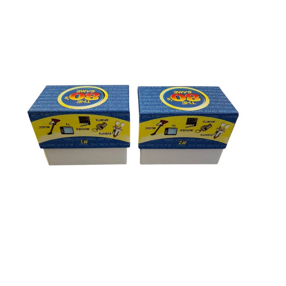 The 80's Game How Much Do You Remember? Question Cards Box 1 & 2